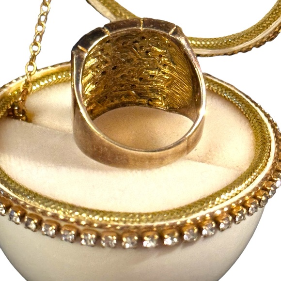 Lovely Sterling silver 925 Dee Berkeley DBJ CZ statement ring - Picture 4 of 4